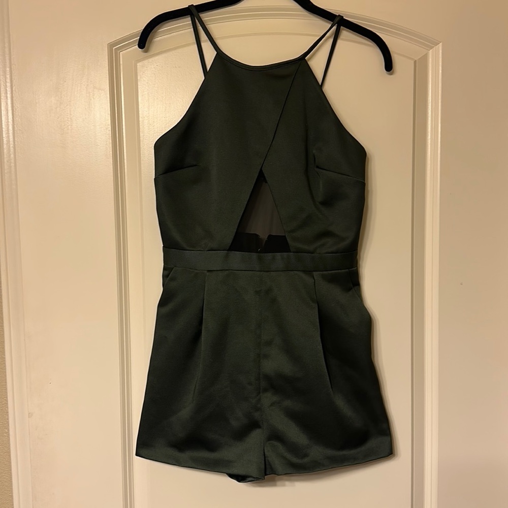 Dark Green Romper